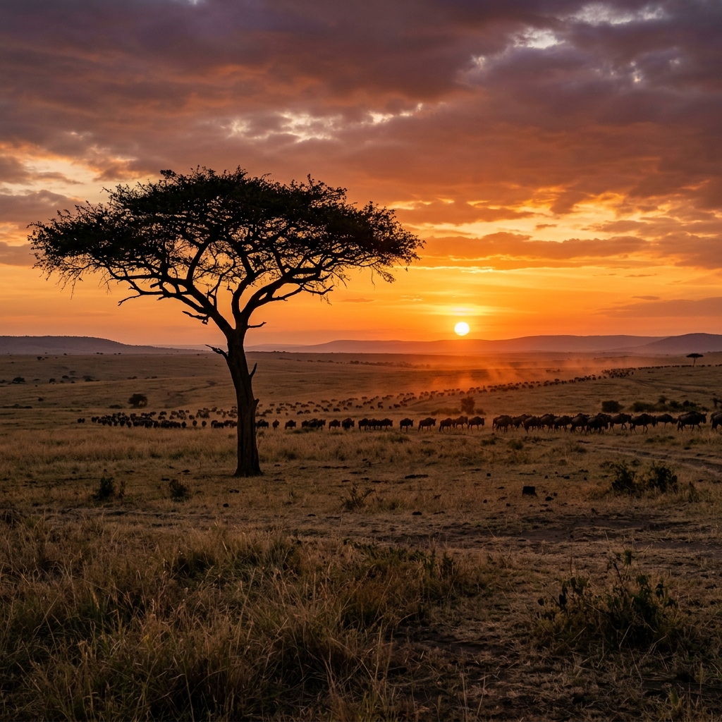 Safari guide in the field